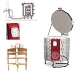 Skutt KMT1227-3PK Kiln Package with Touch-Screen Controller, Vent and 1" Furniture Kit