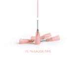 Xiem Tools Precision Applicator Tips (5) 18 Gauge (Pink)