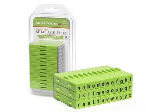 Xiem Tools Attachable Letters Stamp Set Uppercase Set of 36
