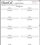 WiziWig GlazeCal : Gram and Percentage Converter for Glaze Formulas