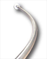 S-1034-SS Heavy Duty Curved Shower Rod -Satin Stainless Finish