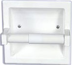Recessed Toilet Paper Holder - White