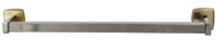 Brass and Stainless Towel Bar- Round 18 inch