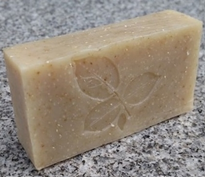 Unscented Oatmeal Bar Soap - Three-Leaf Design
