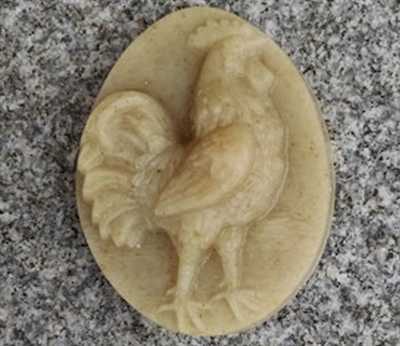 Unscented Oatmeal Soap - Rooster Design