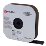 VELCRO Brand 191245 Tape On A Roll Pressure Sensitive Acrylic Adhesive Hook - 2 Inch x 25 Yards - Black