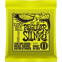 Ernie Ball 2221 Regular Slinky Nickel Wound Electric Guitar Strings - 10-46 Gauge