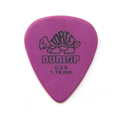 Jim Dunlop 418R-114 Tortex Purple 1:14 mm, bag of 72