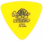 Jim Dunlop Tortex Triangle .73MM Yellow, bag of 72