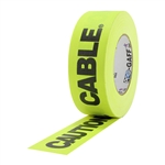 Pro Tapes Caution Cable Pro Gaffer Tape 2 Inch
