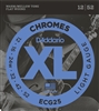 D'Addario ECG25 Chromes Flat Wound, Light, 12-52