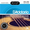 D'Addario EXP16 Coated Phosphor Bronze, Light, 12-53