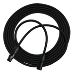 RapcoHorizon GPRO Black Mic Cable Neutrik Black XX Series XLRF-XLRM With Gold Contacts