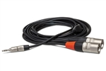 HOSA HMX-006Y  Pro Stereo Breakout REAN 3.5 mm TRS to Dual XLR3M