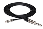 HOSA HXMS-010 Pro Headphone Adapter Cable REAN 3.5 mm TRS to 1/4 in TRS - 10 Foot