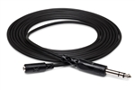 HOSA MHE-325  Headphone Adapter Cable 3.5 mm TRS to 1/4 in TRS - 25 Foot