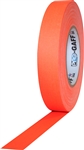 Pro Tapes 1 Inch x 50 Yards Pro Gaff Tape - Fluorescent Orange