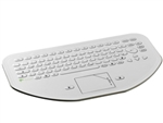Used for Infection Control & Equipment Protection, the Mini-CleanBoard Flat-Surface Touchpad Keyboard 500-100-10 can be cleaned by washing with soap and water, sanitized or disinfected.