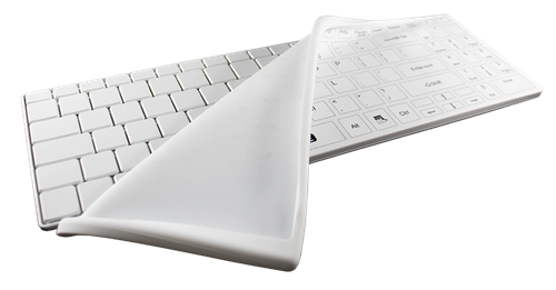 Used for Infection Control & Equipment Protection, the Its Cool Fitted White Keyboard Drape DRAPE/IT/US can be cleaned by washing with soap and water, sanitized or disinfected.