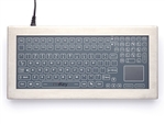 iKey Desktop Stainless Steel Membrane Keyboard Touchpad (PS2) (Stainless Steel) | DT-5K-MEM-TP-PS2