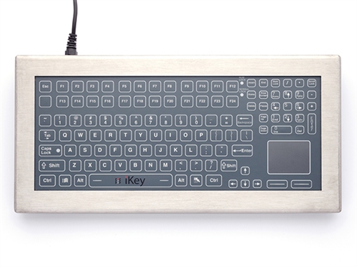 iKey Desktop Stainless Steel Membrane Keyboard Touchpad (PS2) (Stainless Steel) | DT-5K-MEM-TP-PS2