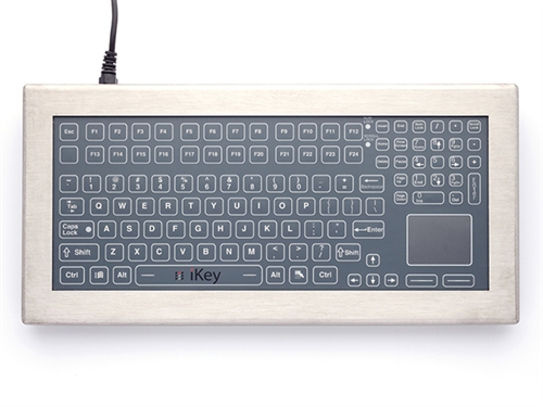 iKey Desktop Stainless Steel Membrane Keyboard Touchpad (USB) (Stainless Steel) | DT-5K-MEM-TP-USB
