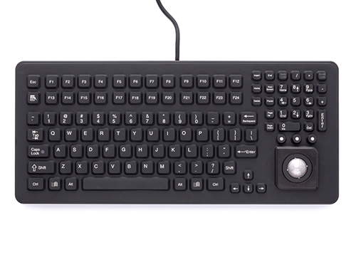 iKey Keyboard Integrated Trackball (USB) (Black) | DU-5K-TB-USB