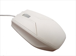 Used for Infection Control & Equipment Protection, the Washable Medical Optical Scroll Mouse EK-PM-W can be cleaned by washing with soap and water, sanitized or disinfected.