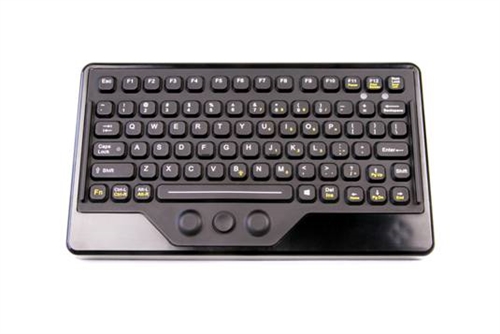 iKey Compact and Mobile Keyboard (USB) (Black) | IK-77-FSR-USB