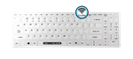 Used for Infection Control & Equipment Protection, the Its Cool Wireless Keyboard Compact Washable Keyboard ITSC/BTWI/W5 can be cleaned by washing with soap and water, sanitized or disinfected.