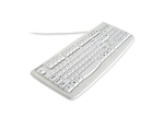 Used for Infection Control & Equipment Protection, the Kensington Pro Fit Washable Keyboard K64406US can be cleaned by washing with soap and water, sanitized or disinfected.