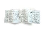 Used for Infection Control & Equipment Protection, the Washable "Soft-touch Comfort" Hygienic Full-size Flexible Silicone Washable Keyboard (USB) KBSTFC106-W can be cleaned by washing with soap and water, sanitized or disinfected.