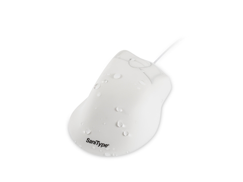 Used for Infection Control & Equipment Protection, the Washable Professional-grade Ergonomic Optical Washable Mouse with 3-button Scroll (USB/PS2) OMST0C01-W can be cleaned by washing with soap and water, sanitized or disinfected.