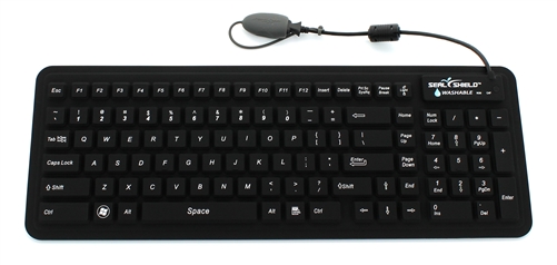 Seal-Glow Washable Backlit Silicone Keyboard, Dishwasher Safe