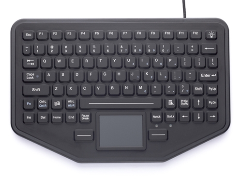 iKey SkinnyBoard Keyboard Touchpad (USB) (Black) | SB-87-TP-USB