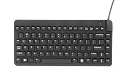 Used for Infection Control & Equipment Protection, the Slim-Cool-LP Small-Footprint MagFix Keyboard SCLP-MAG-B5 can be cleaned by washing with soap and water, sanitized or disinfected.