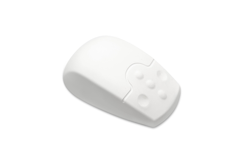 Used for Infection Control & Equipment Protection, the SterileMOUSE-LASER Antibacterial Wireless Mouse SF08-15 can be cleaned by washing with soap and water, sanitized or disinfected.