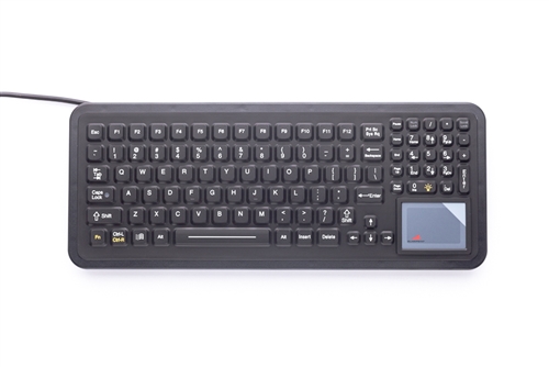 iKey SlimKey Keyboard Touchpad (USB) (Black) | SK-102-TP-USB
