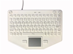 iKey Compact Mobile Keyboard Touchpad White (USB) (White) | SL-80-TP-USB-WHT
