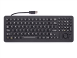 iKey SlimKeyBacklit Keyboard Force Sensing Resistor (PS2) (Black) | SLK-102-FSR-PS2