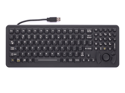 iKey SlimKeyBacklit Keyboard Force Sensing Resistor (USB) (Black) | SLK-102-FSR-USB