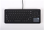 iKey SlimKey Backlit Mobile Keyboard Touchpad (PS2) (Black) | SLK-102-M-TP-PS2