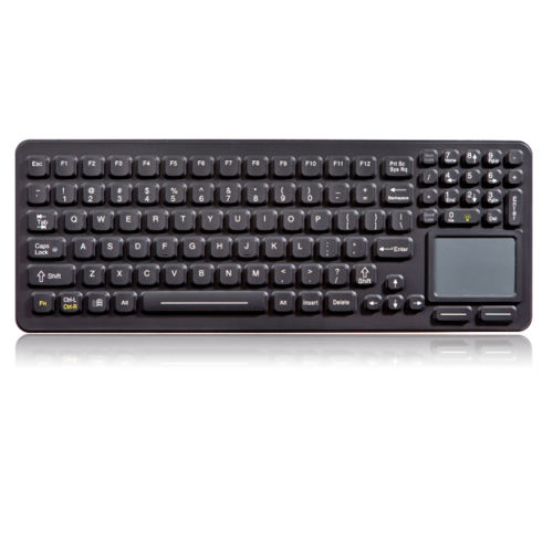 iKey SlimKey Backlit Keyboard Touchpad  (USB) (Black) | SLK-97-TP-USB-BLK