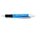 Used for Infection Control & Equipment Protection, the Seal-Pen Retractable Pens with Soft Comfort Grip SSSVP10 can be cleaned by washing with soap and water, sanitized or disinfected.