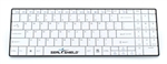 Used for Infection Control & Equipment Protection, the Clean-Wipe Medical RF Wireless Keyboard SSKSV099W can be cleaned by washing with soap and water, sanitized or disinfected.