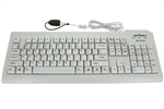 Used for Infection Control & Equipment Protection, the Silver-Seal-Glow Backlit True-Type Keyboard SSWKSV207G can be cleaned by washing with soap and water, sanitized or disinfected.