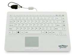 Used for Infection Control & Equipment Protection, the Seal-Touch Silicone Keyboard Pointing Device SW87P2 can be cleaned by washing with soap and water, sanitized or disinfected.