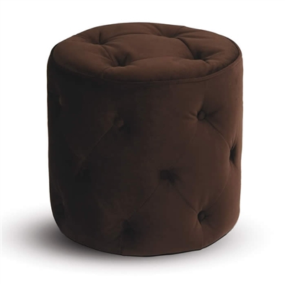Curves Tufted Round Ottoman
