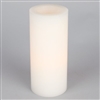 9" Flameless Pillar - White
