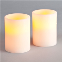 4" Flameless Pillar - Champagne